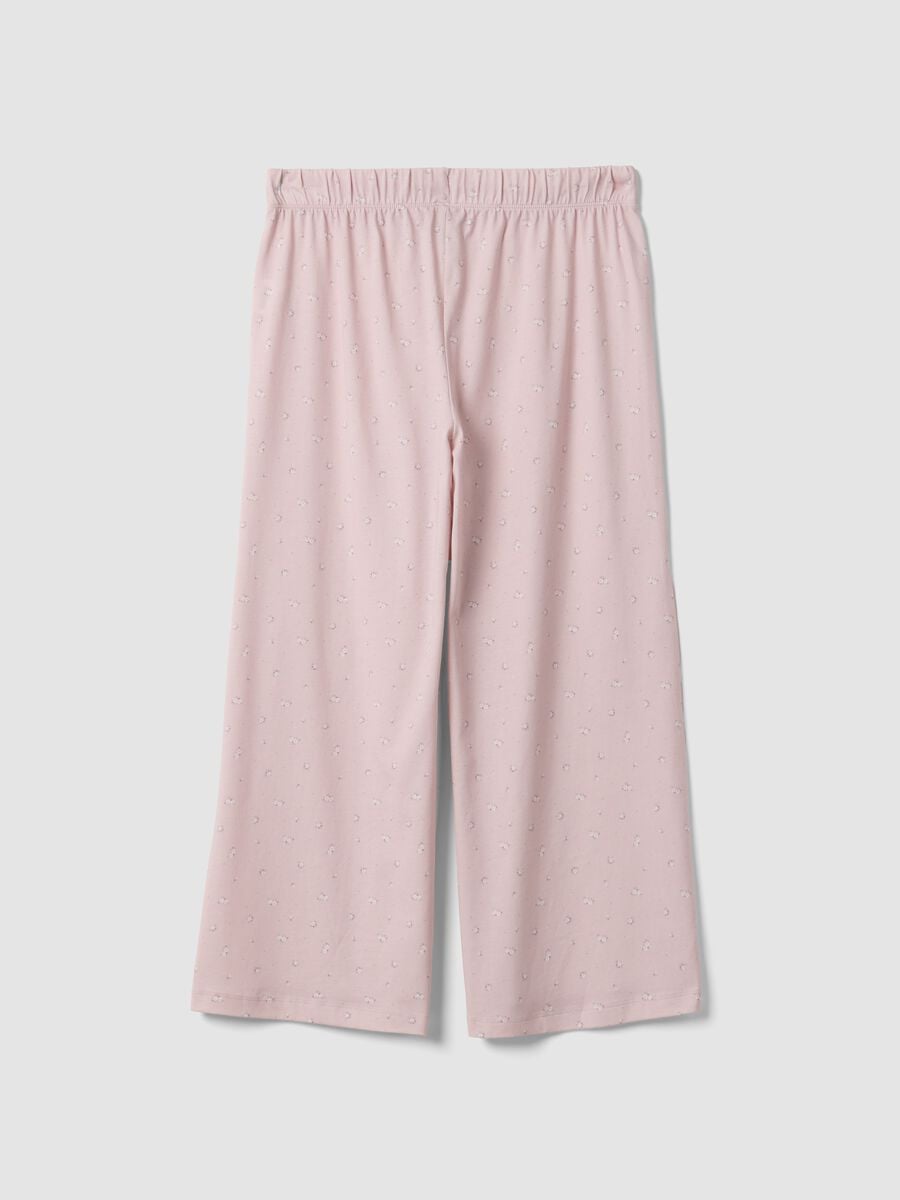 Pantaloni pigiama rosa in puro cotone organico_5