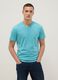 Light blue pure cotton V-neck t-shirt regular fit_0