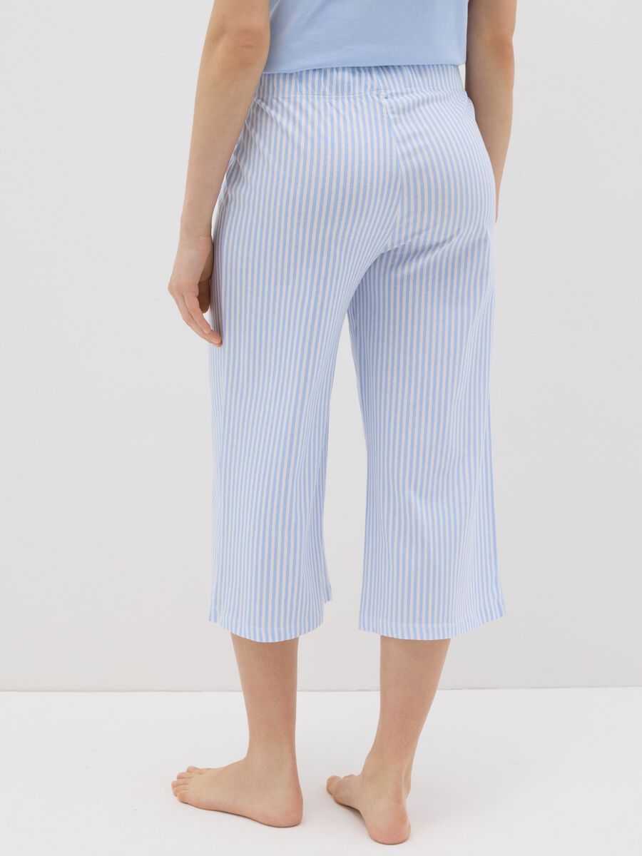 Striped pyjama trousers with drawstring_2