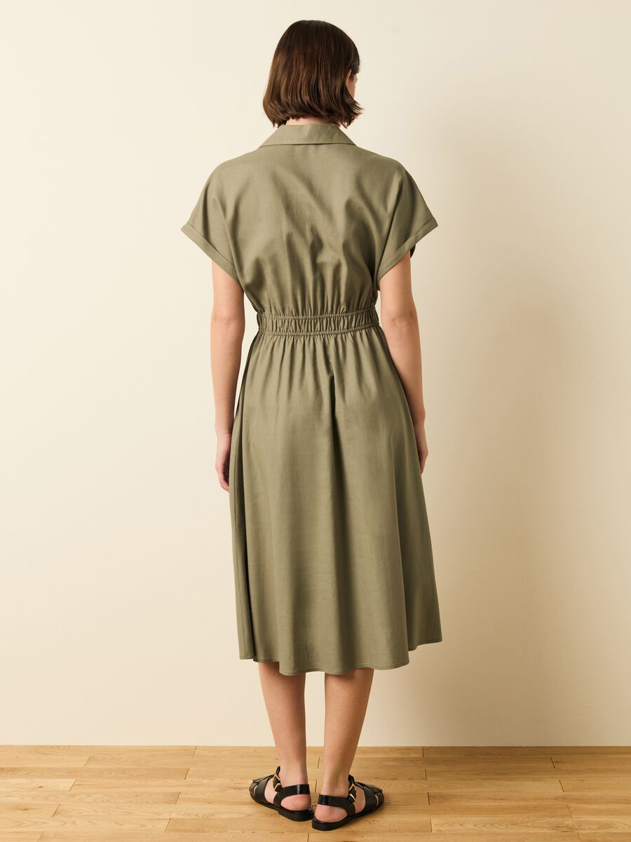 Short-sleeved shirt dress_3