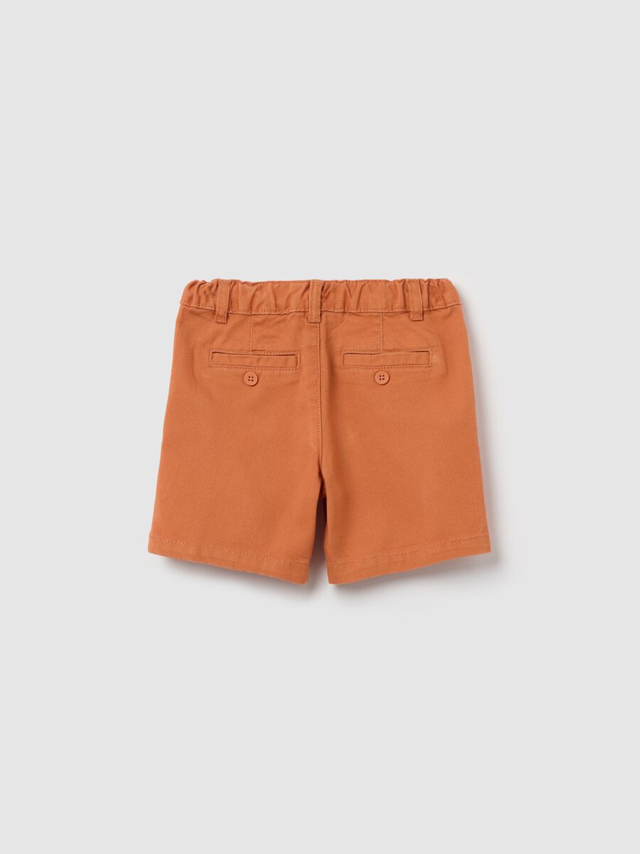 Bermuda shorts in dobby with pockets_1