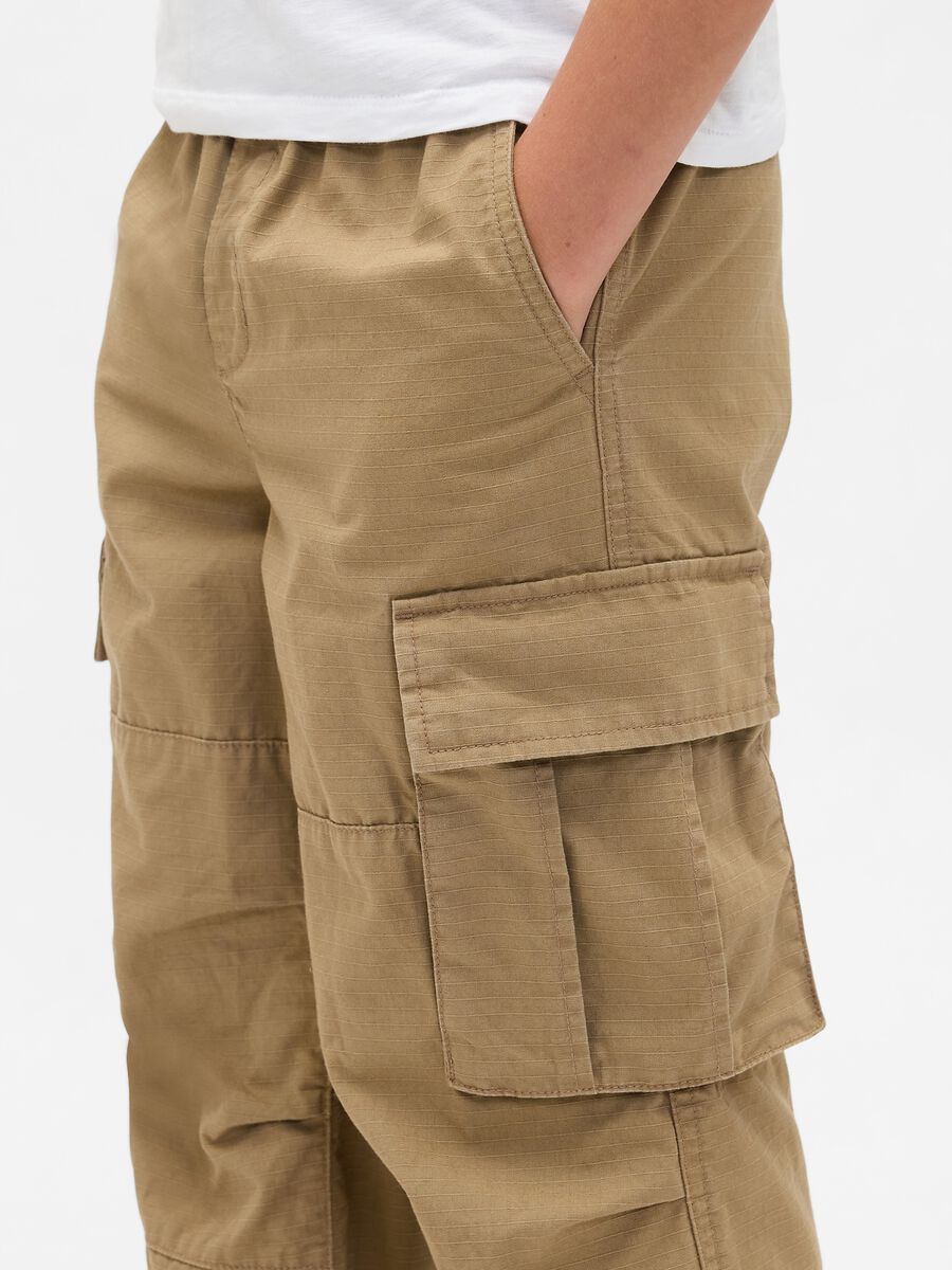 Pantaloni cargo beige_4