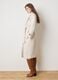 Beige wool blend coat with belt_1