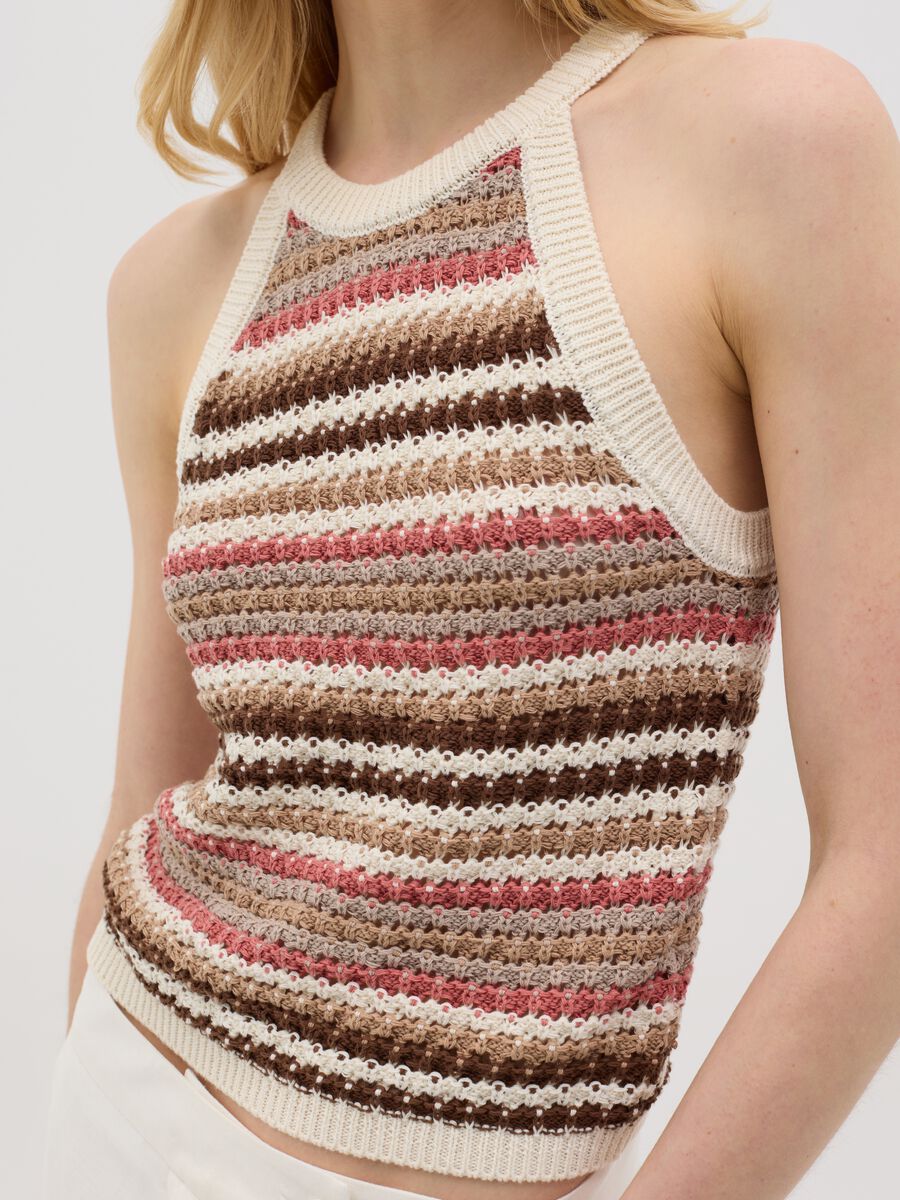 OVS Multicolor Stripe Knit Top_3