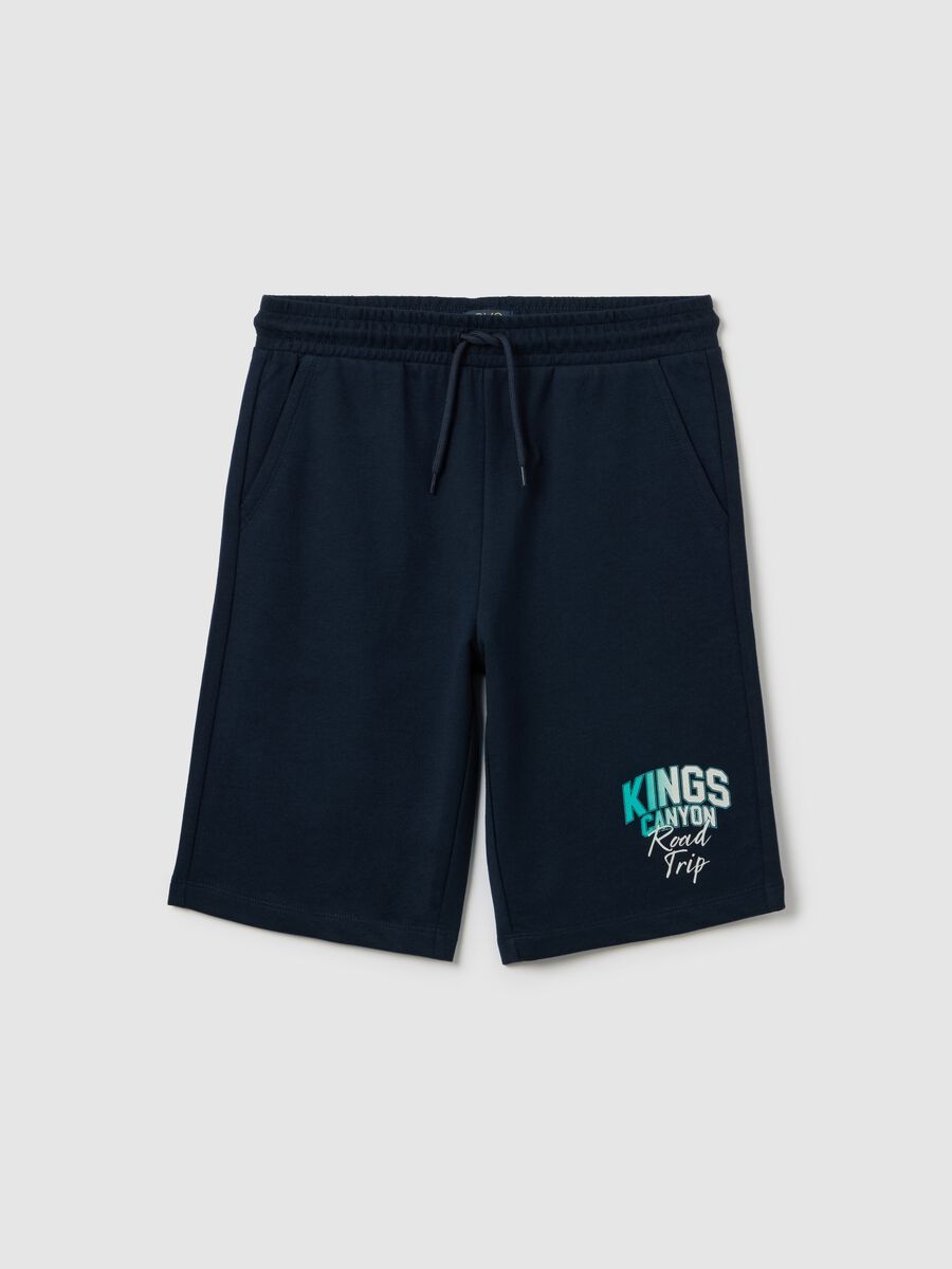 OVS Kids Blue Cotton Shorts_0