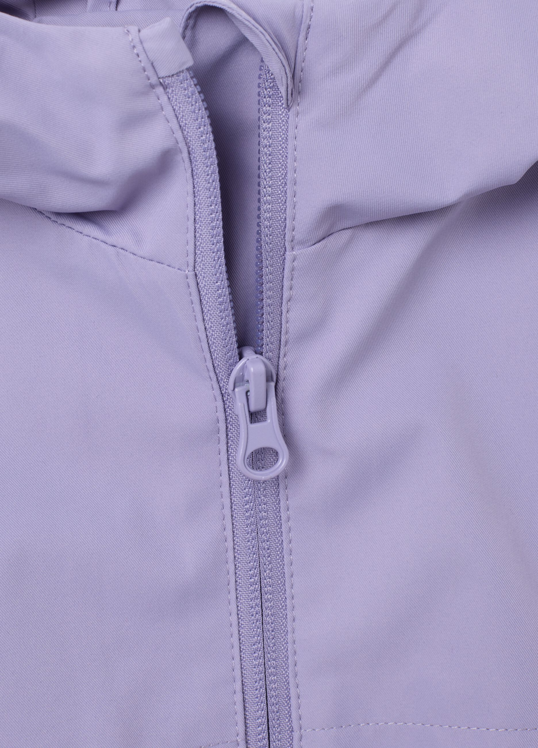 Girls' Purple Jacket with Hood
