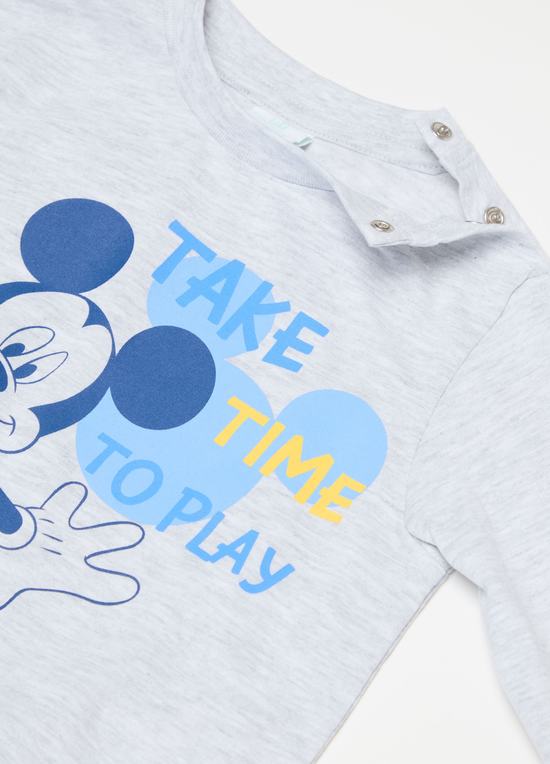 Organic cotton pyjamas with Mickey Mouse print