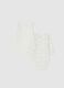 Newborn white cotton bodysuit twin pack_1