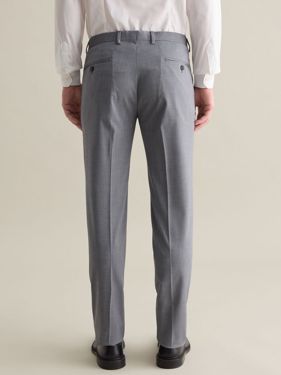 Slim-fit tailored trousers in Prince of Wales_3