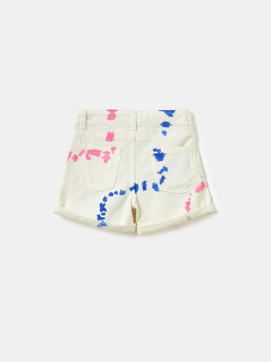 Shorts in cotone con stampa_5