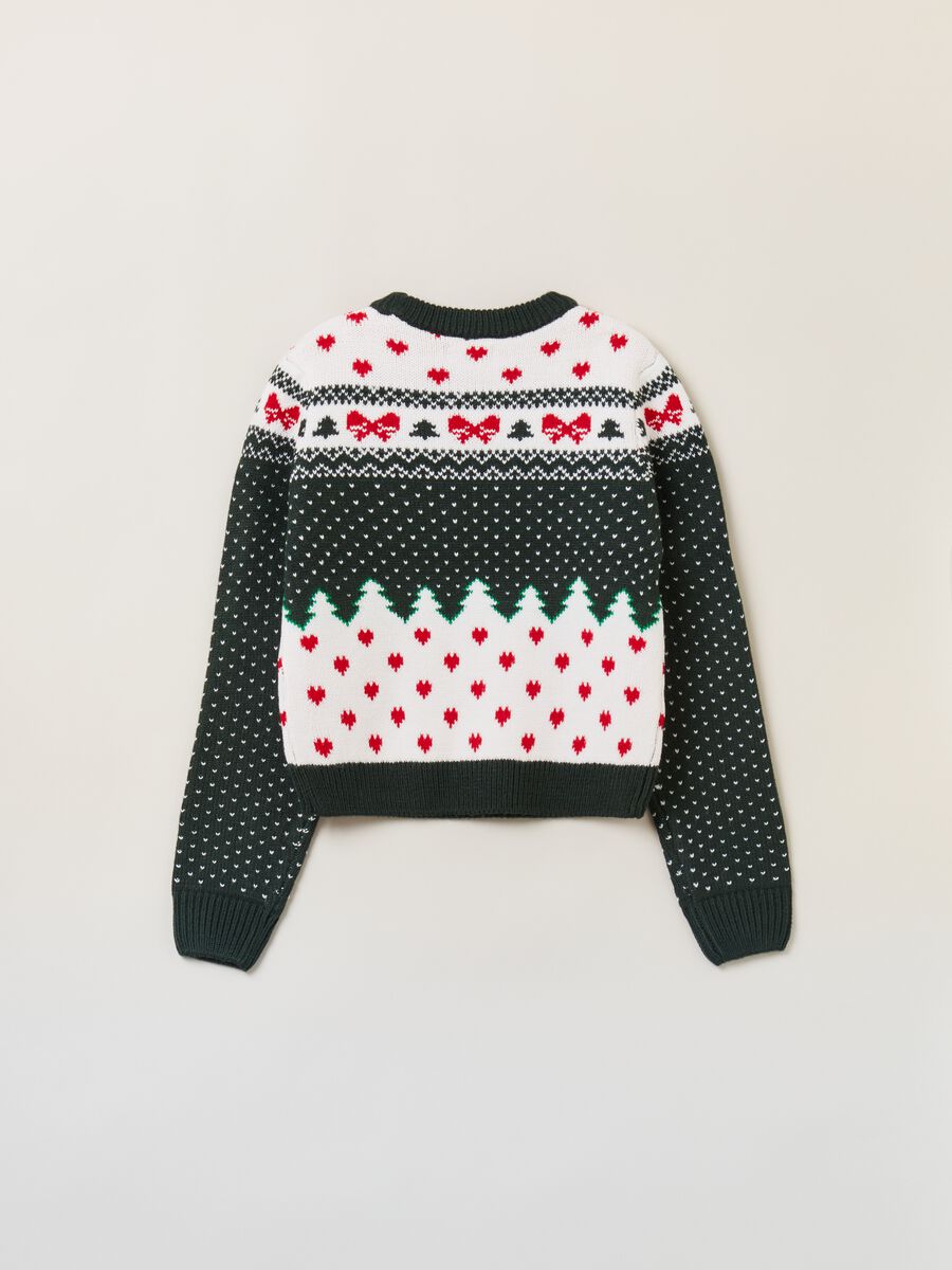Christmas Jumper con disegni natalizi e cuori_1