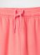 Pink joggers with elasticated edging and logo embroidery_5
