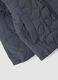 Grey quilted hooded jacket with Spider-Man embroidery for boys_3