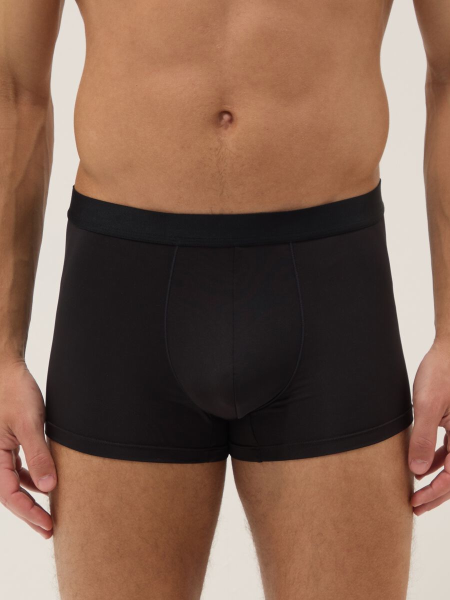 Tripack of Black Regular Fit Boxers_1