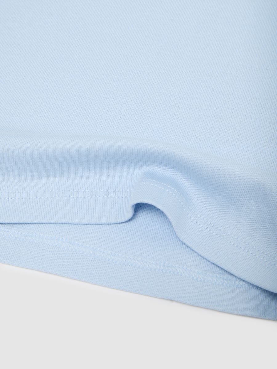 Tripack di t-shirt da neonato in puro cotone multicolor regular fit_2