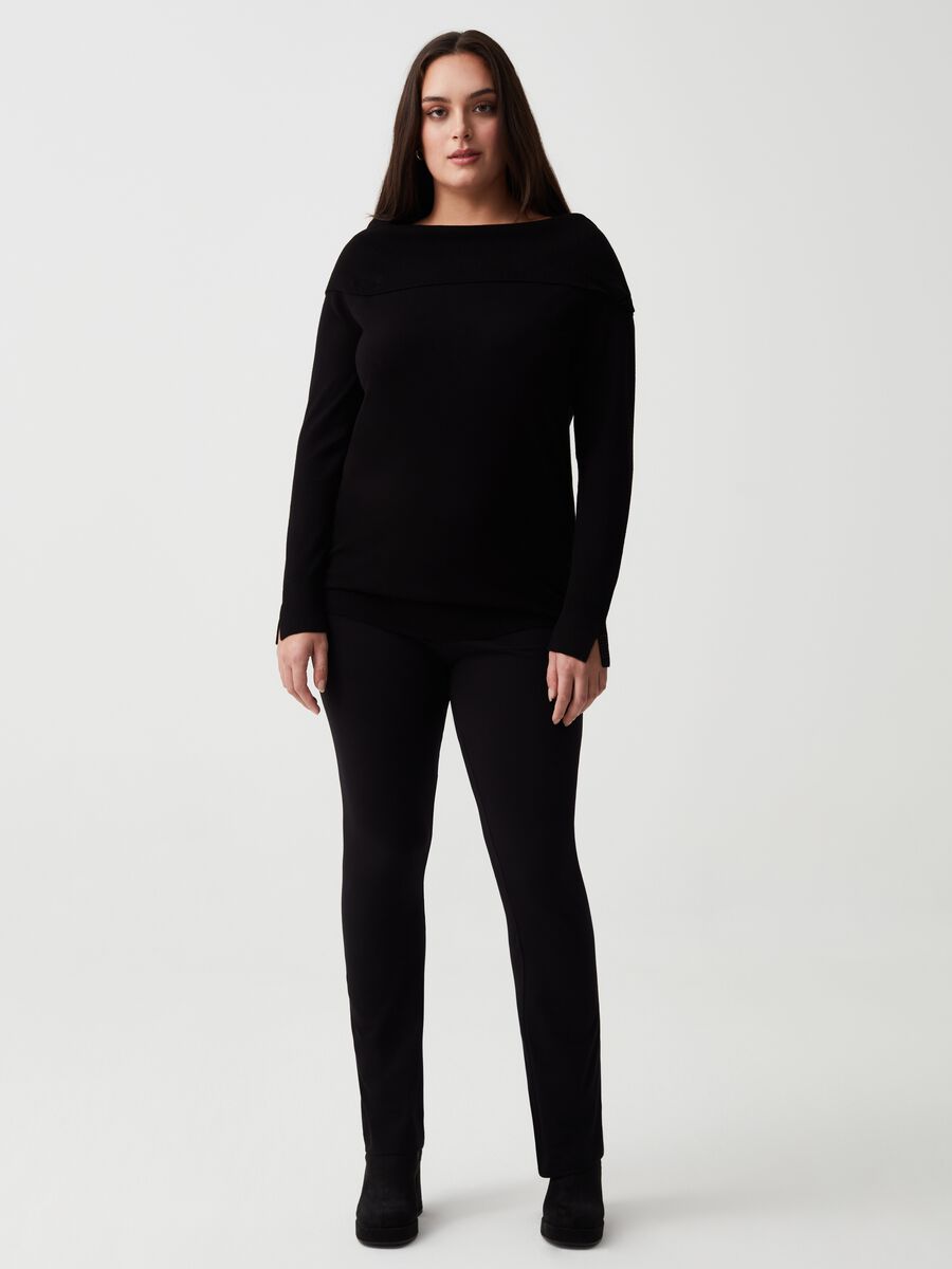 Leggings bootcut fit stretch Curvy_0