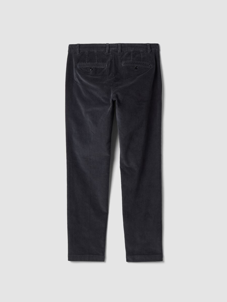 Men&rsquo;s grey slim-fit stretch cotton chino trousers_2
