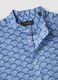 Multicolored shirt with Mandarin collar in pure cotton regular fit_5