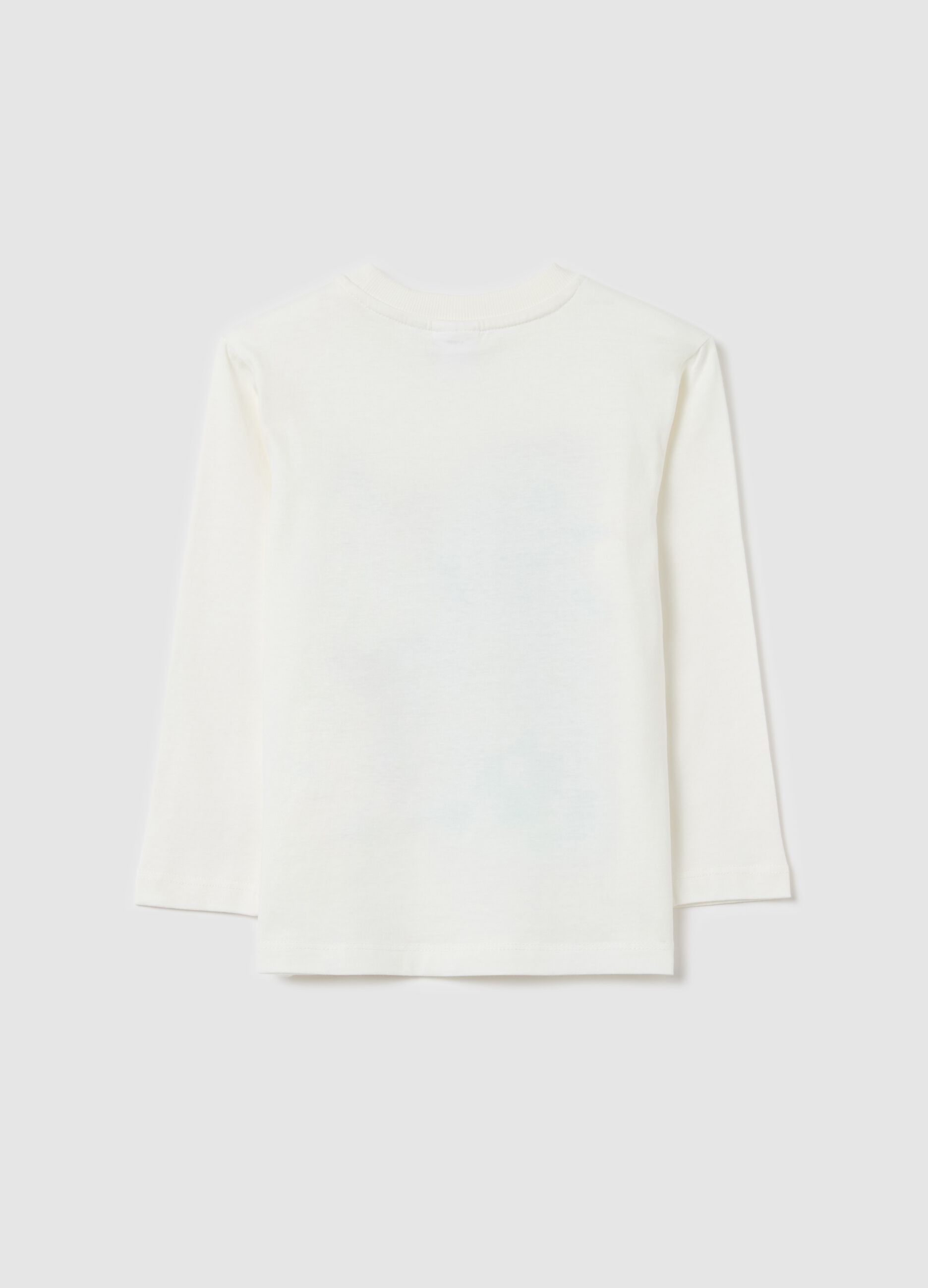 Long-sleeved T-shirt in cotton with Sonic print