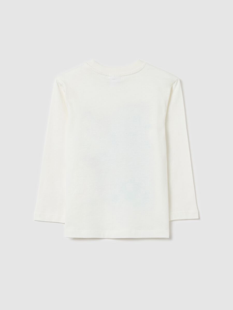 Long-sleeved T-shirt in cotton with Sonic print_1
