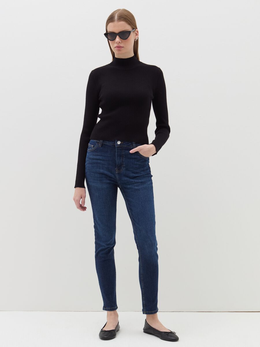 Pullover with mock neck_1