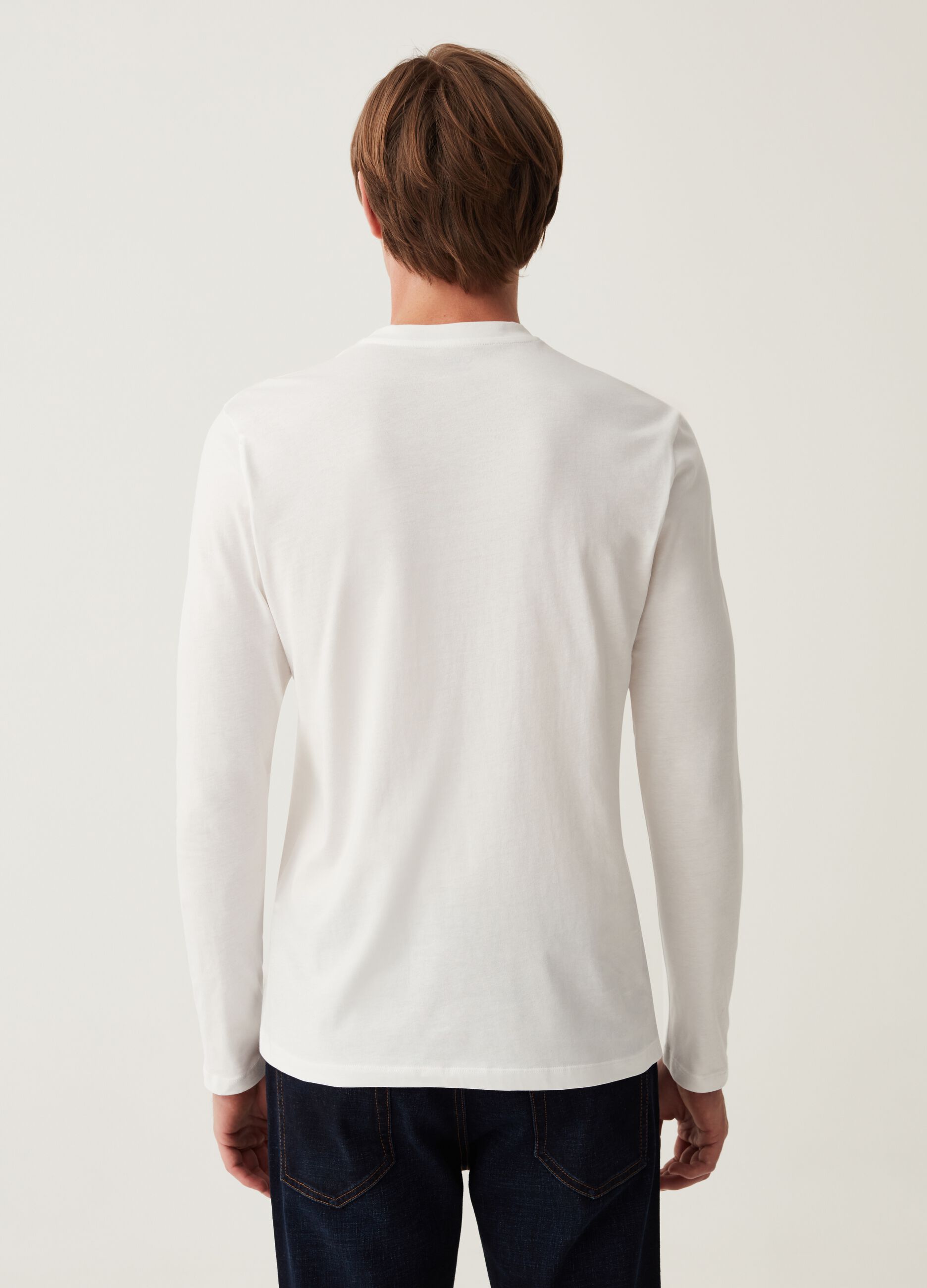 T-shirt girocollo a maniche lunghe_2