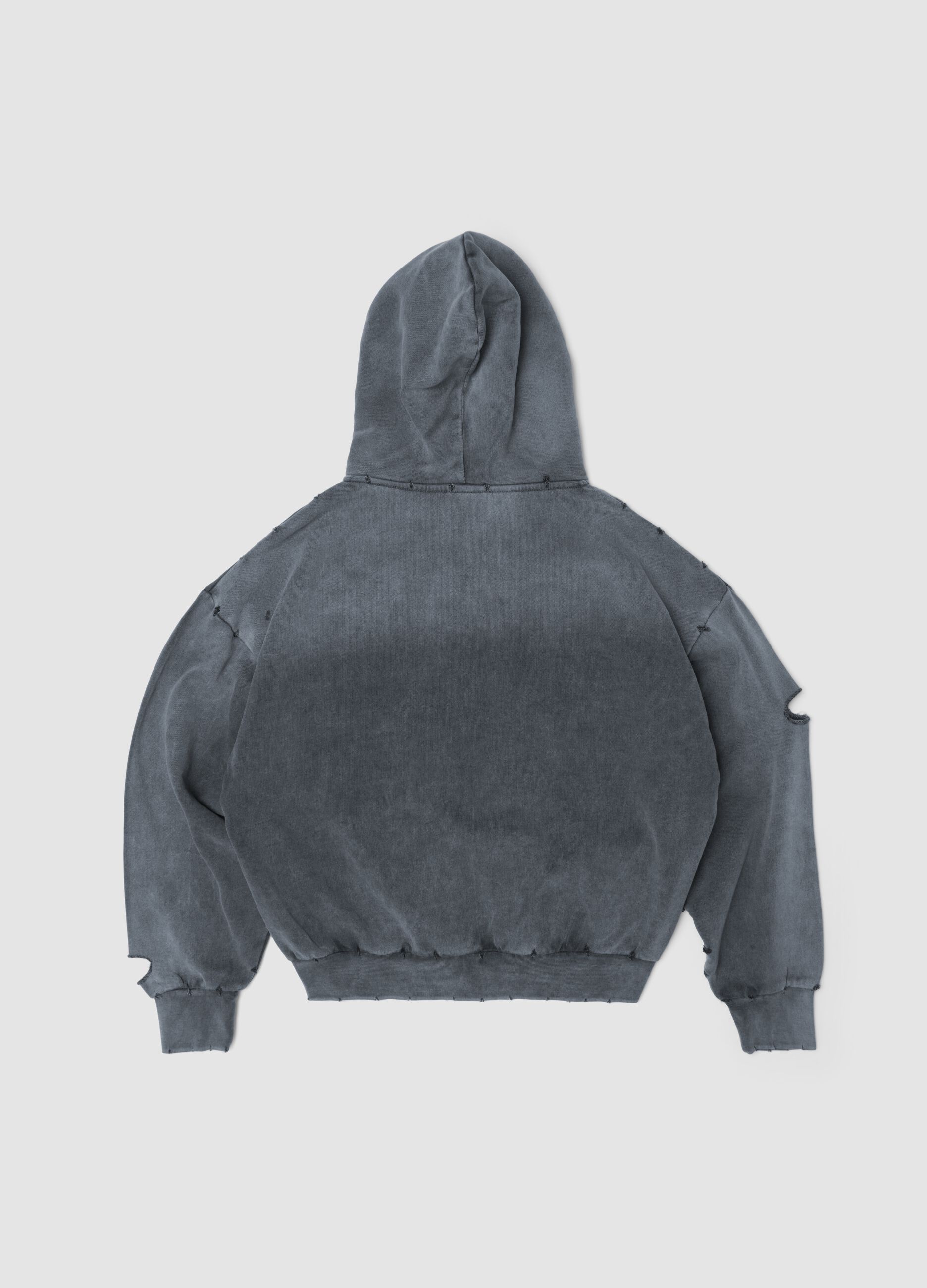 Full-Zip Hoodie Sunfaded Grey