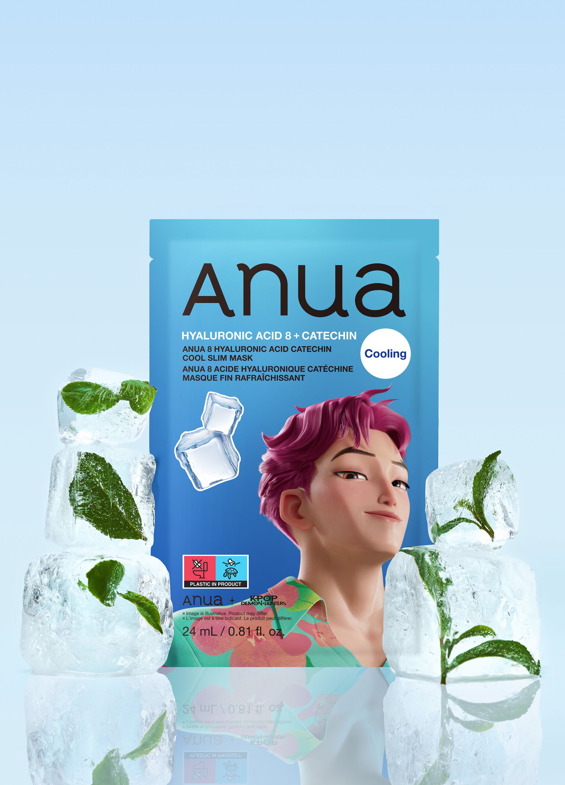 8 Hyaluronic Acid Catechin Cool Slim Mask 24ml | Anua K-Pop Demon Hunters