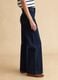 Wide Leg Stretch Cotton Blue Jeans_3