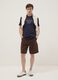 Blue short-sleeve pure cotton regular-fit T-shirt_1
