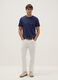 Pure cotton blue regular fit T-shirt_1