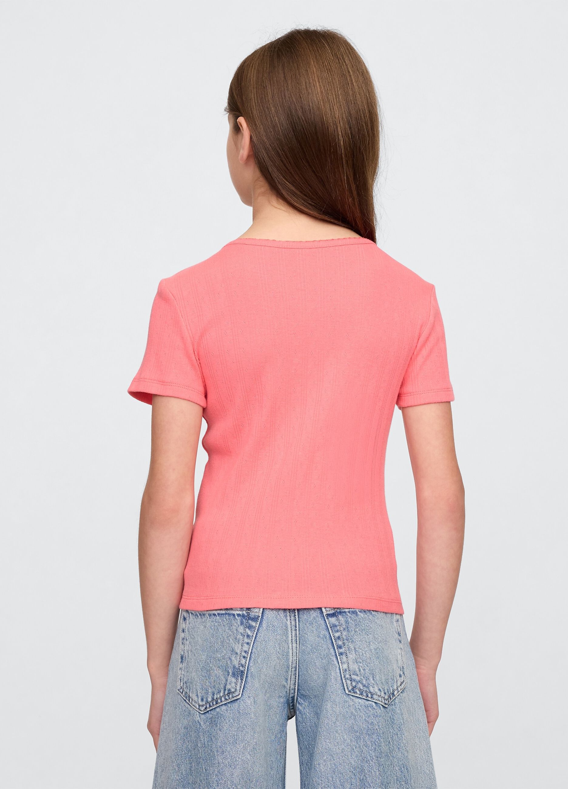 Ribbed Pink T-shirt