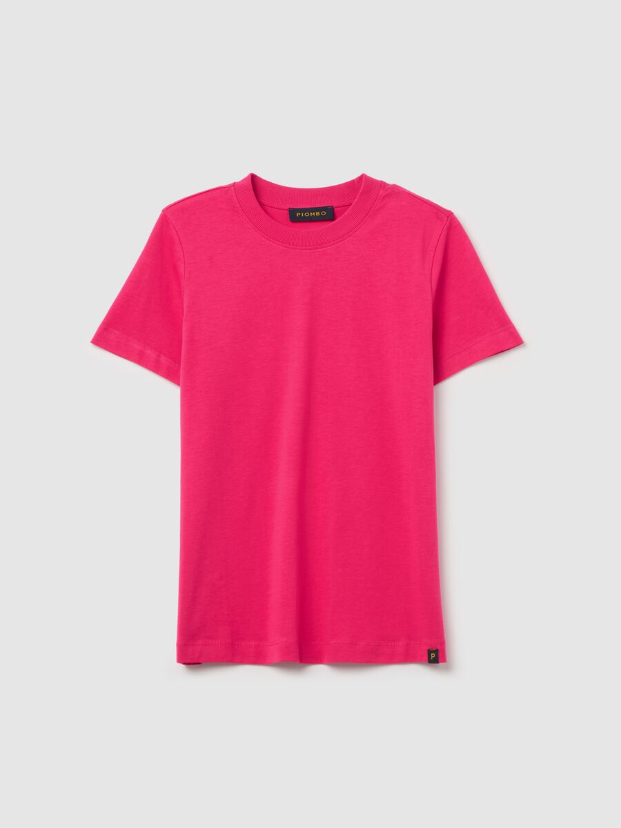 Cotton T-shirt with round neck_4