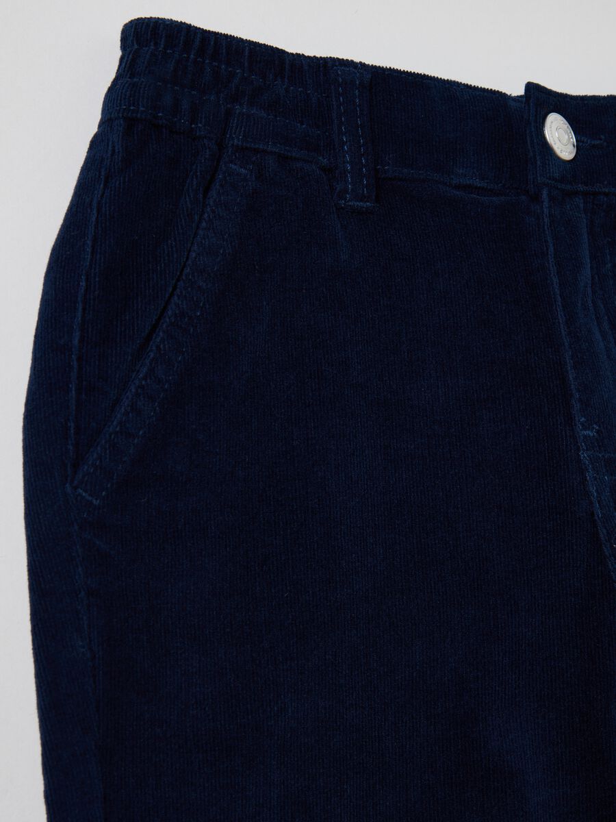 Joggers in corduroy con tasche_2