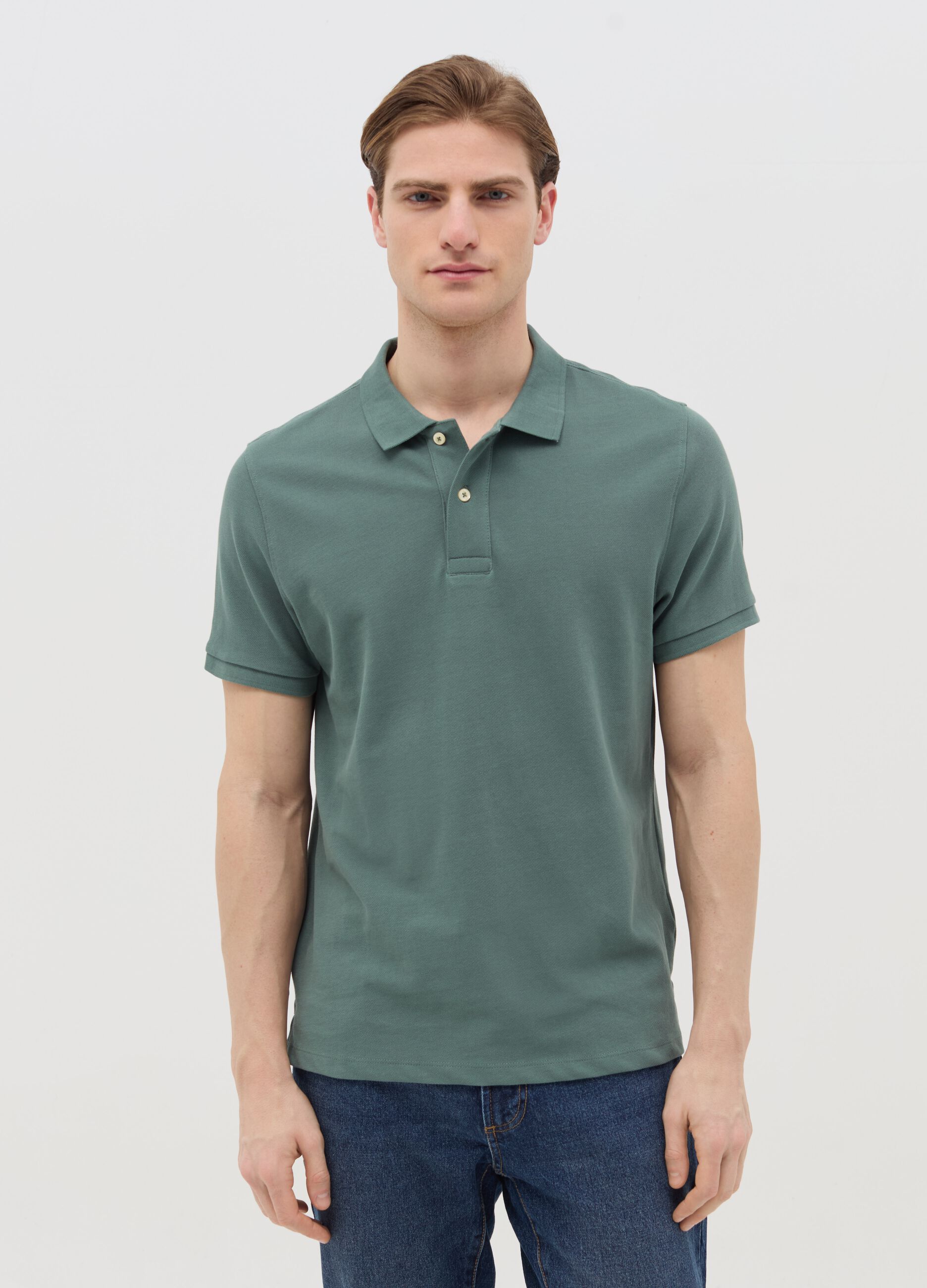 Regular Fit Polo in Organic Cotton