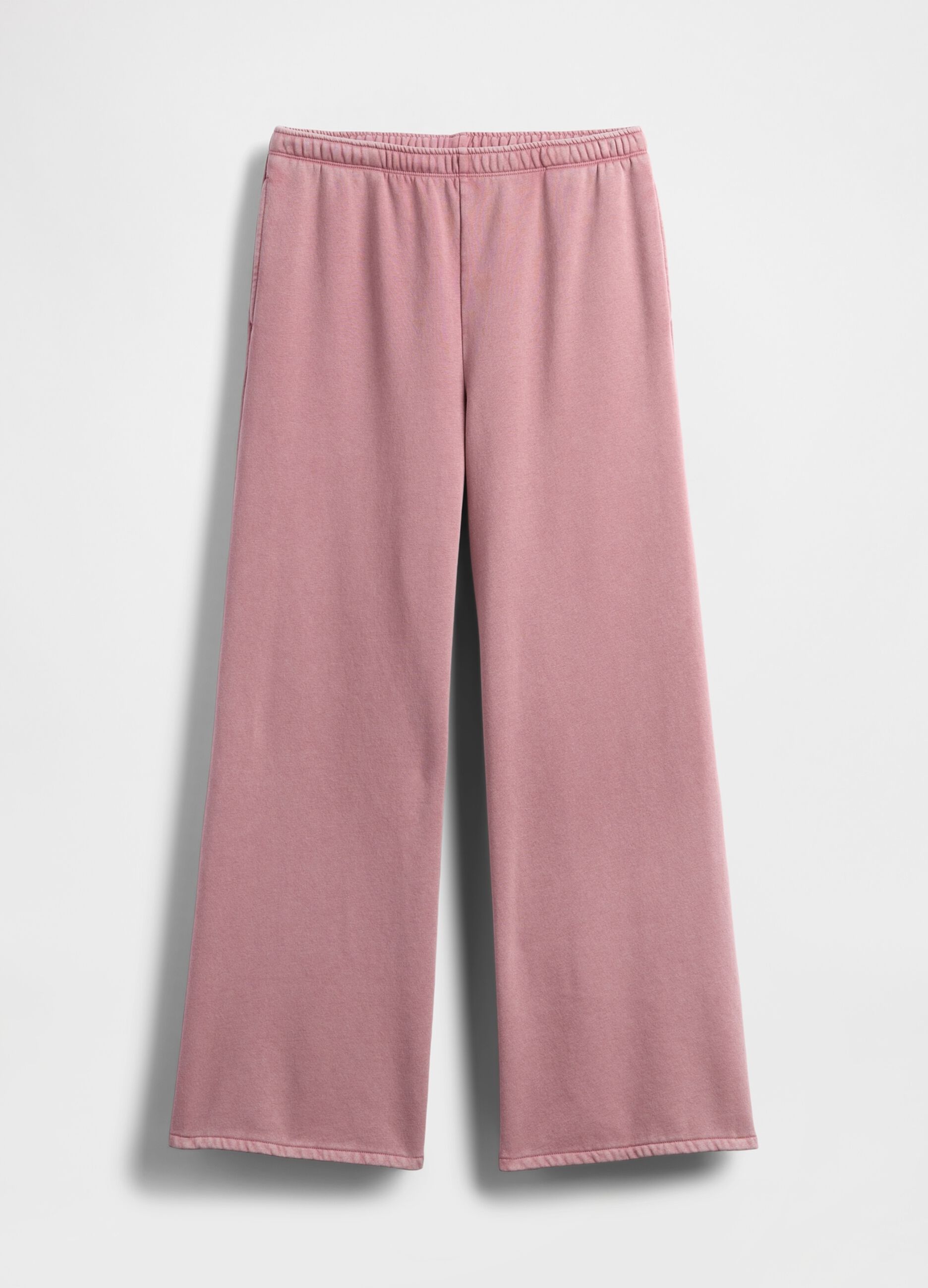 Women's Pink Trousers in Cotton and Polyester Blend