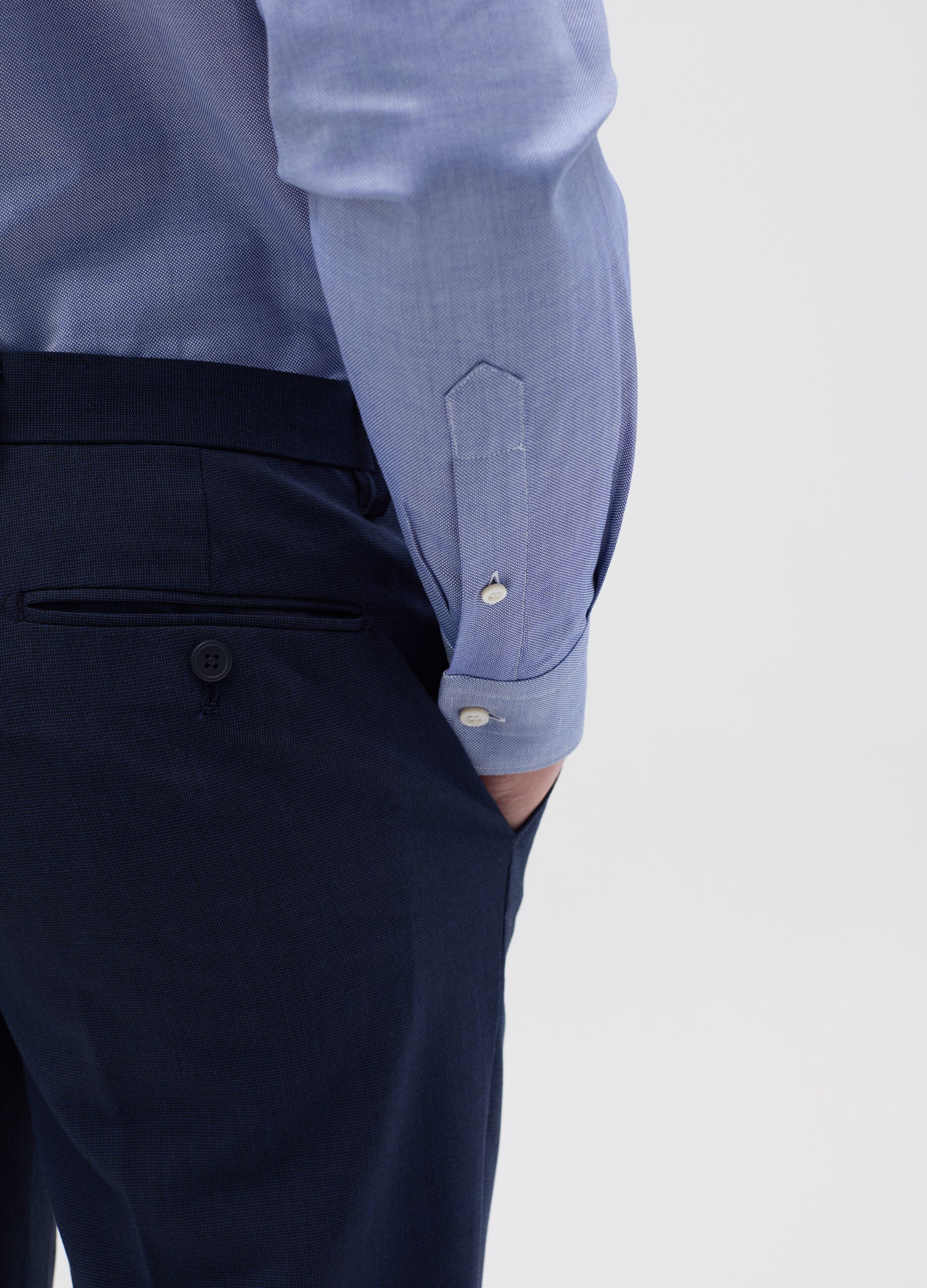 Regular-fit easy-iron shirt