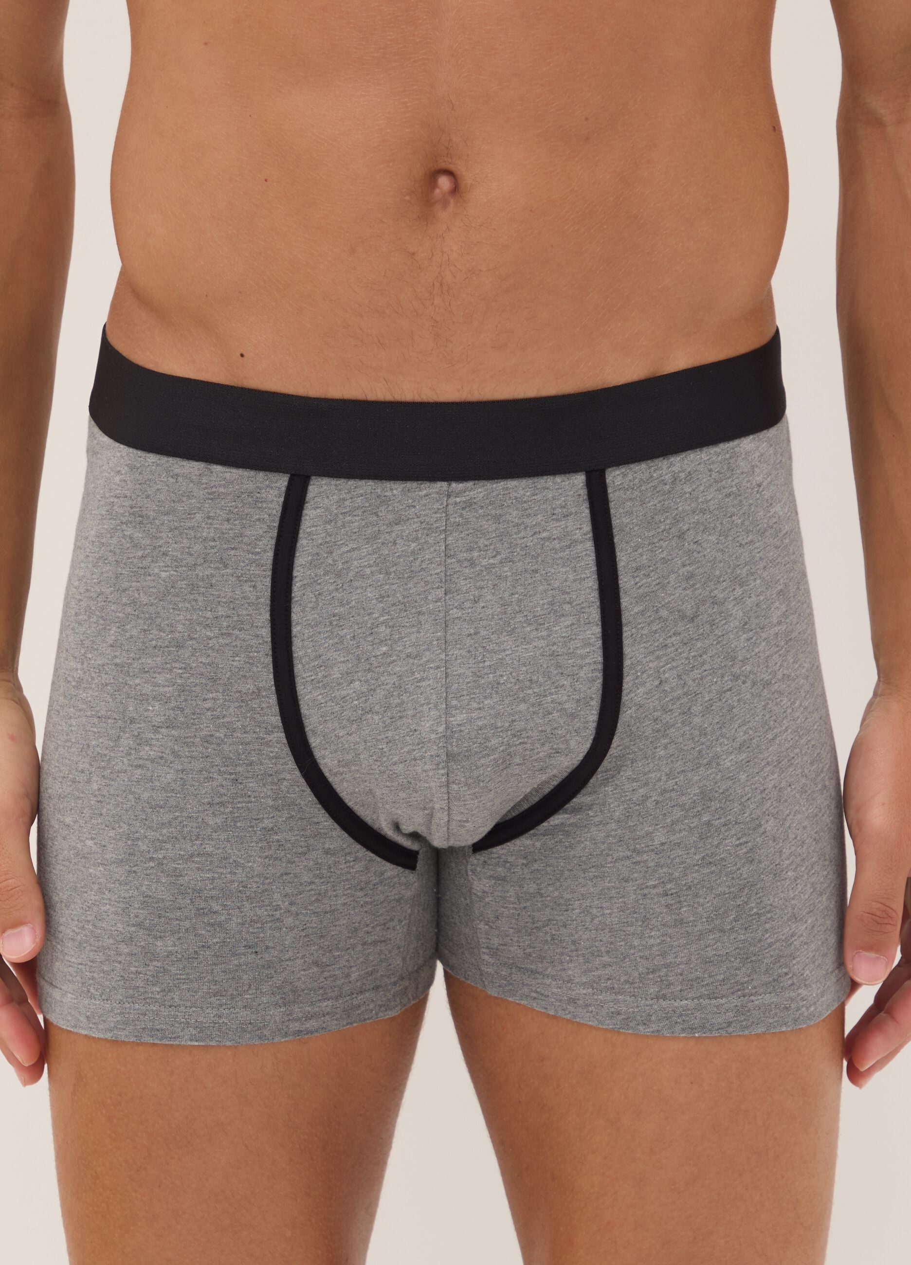 Three-pack of multicolour organic stretch cotton boxers