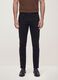 Pantaloni neri in twill di cotone elasticizzato slim fit_1