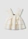 Girls' white regular fit top with ruffles_3