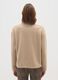 Beige High Neck Regular Fit Jumper_2
