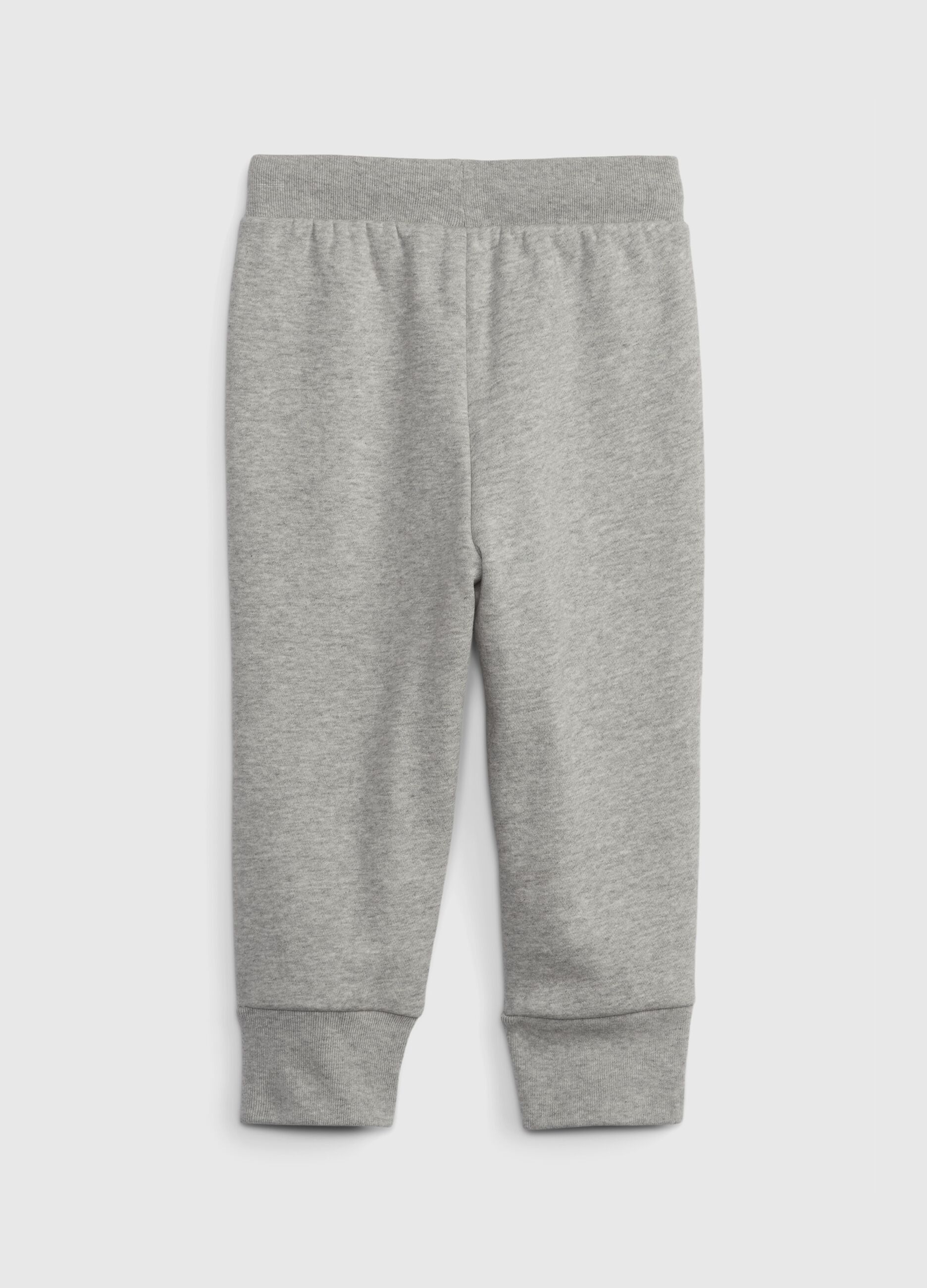 French terry joggers with logo patch