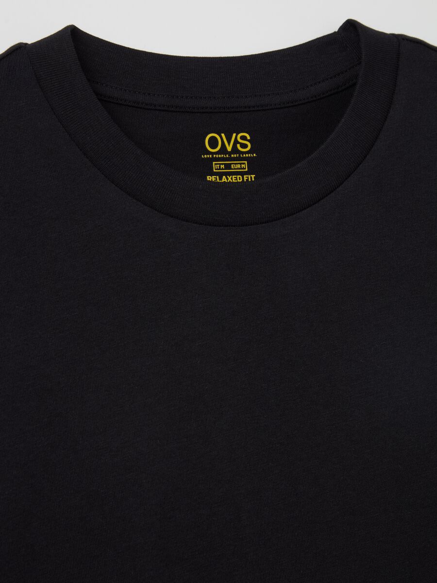 Solid colour T-shirt in organic cotton_1