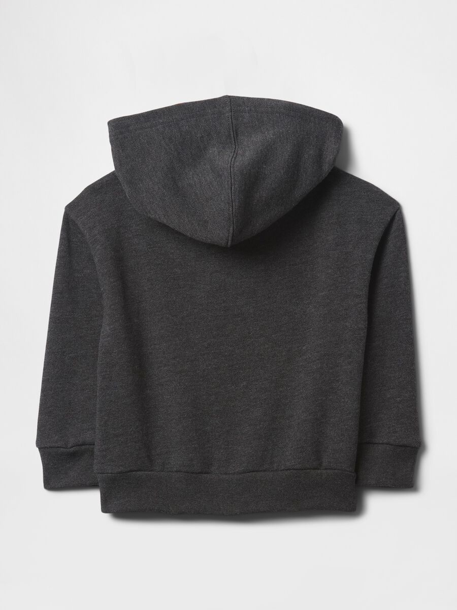 Felpa con cappuccio in misto cotone_1