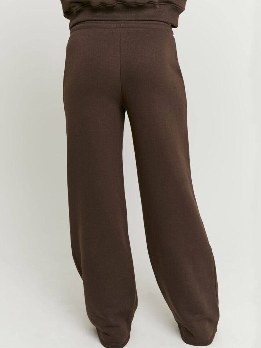 Brown Cotton Blend Regular Fit Trousers_2
