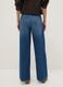 Wide Leg Pure Cotton Blue Jeans_2