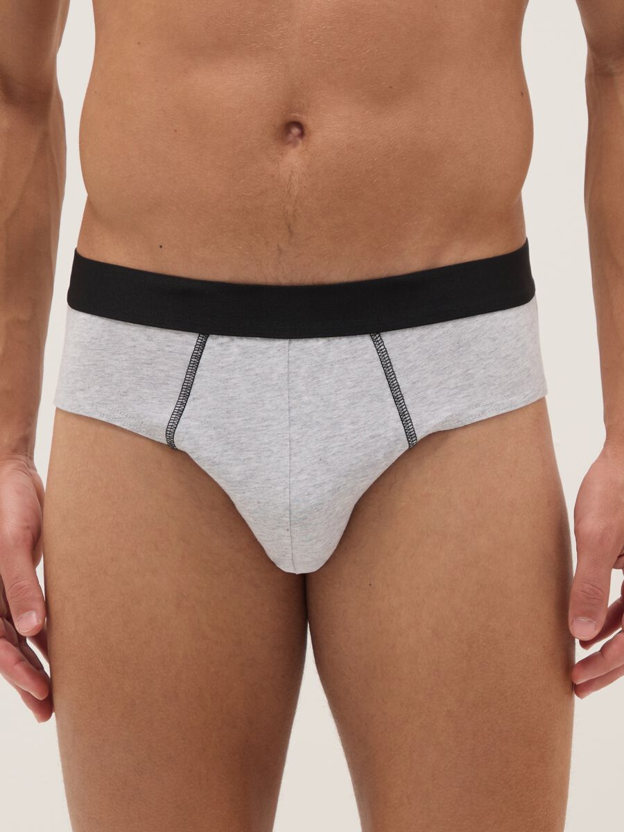 Multipack Multicolour Stretch Cotton Regular Fit Briefs_1