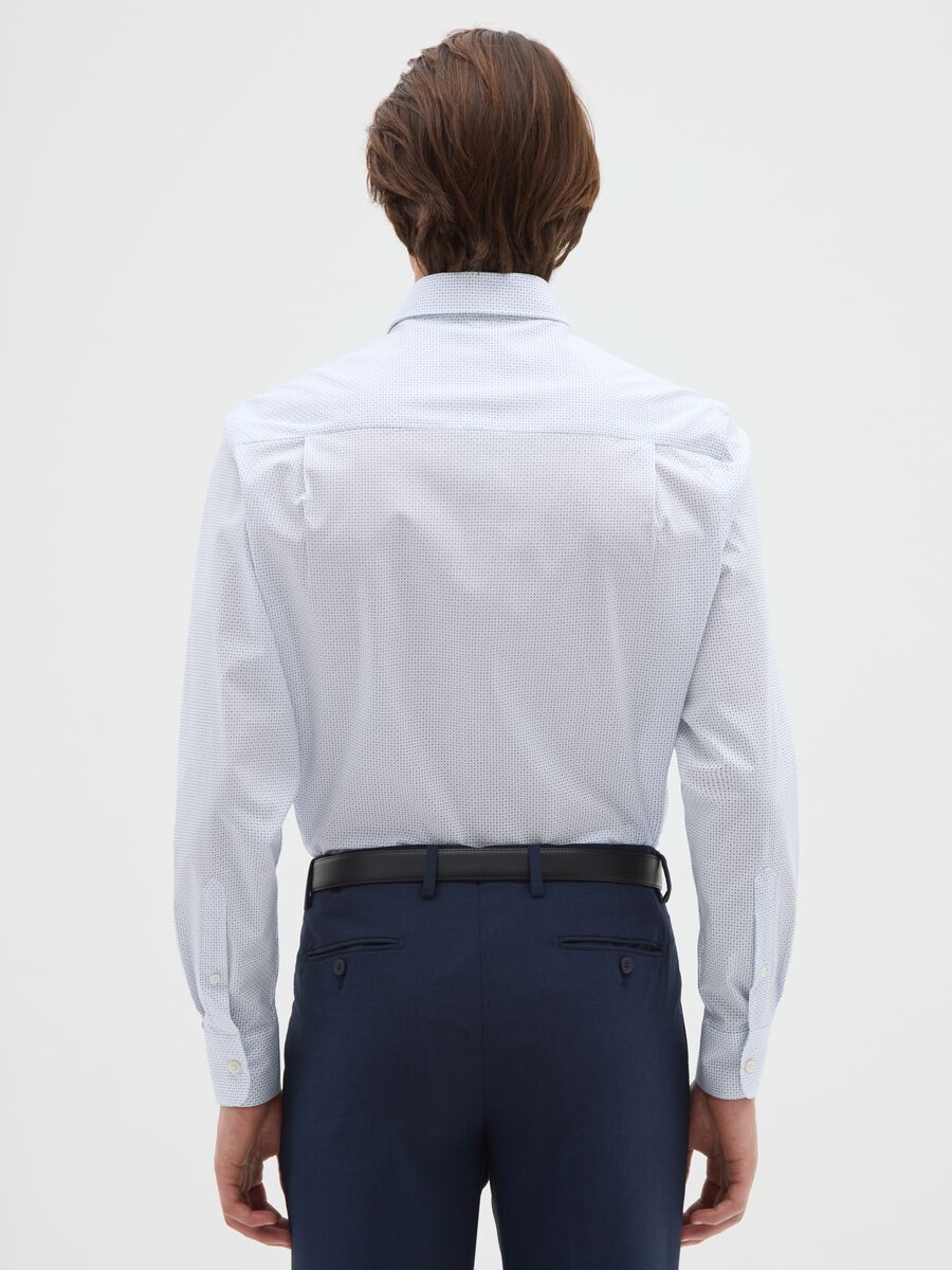 Regular fit multicolour stretch cotton shirt_2