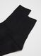 Long black socks in stretchy cotton blend_2
