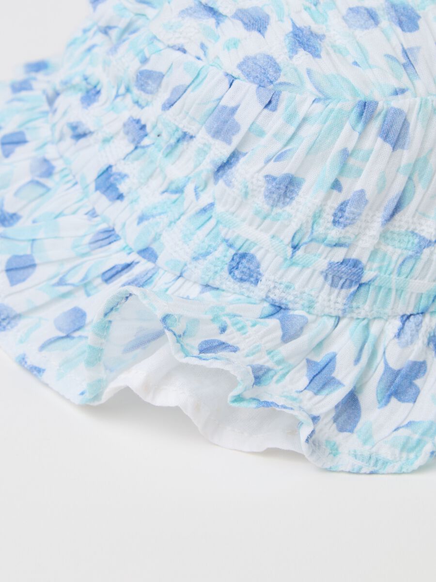 Reversible cloche hat in stretch cotton_2